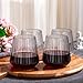 Ciaell 30 Pack Plastic Ribbed Wine Glasses 14 OZ Thicker Origami Stemless Disposable Wine Champagne Whiskey Unbreakable Cocktail Glass Reusable Wine Cups for Party Wedding Bar - Image 4