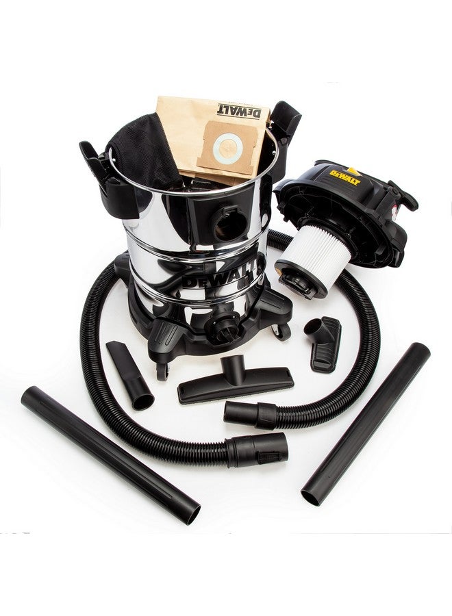 ديوالت مكنسة كهربائية أسطوانية احترافية ستانلس ستيل للاستخدام الرطب والجاف 1050 واط أسود وفضي 30 لتر DXV30SA - Image 5