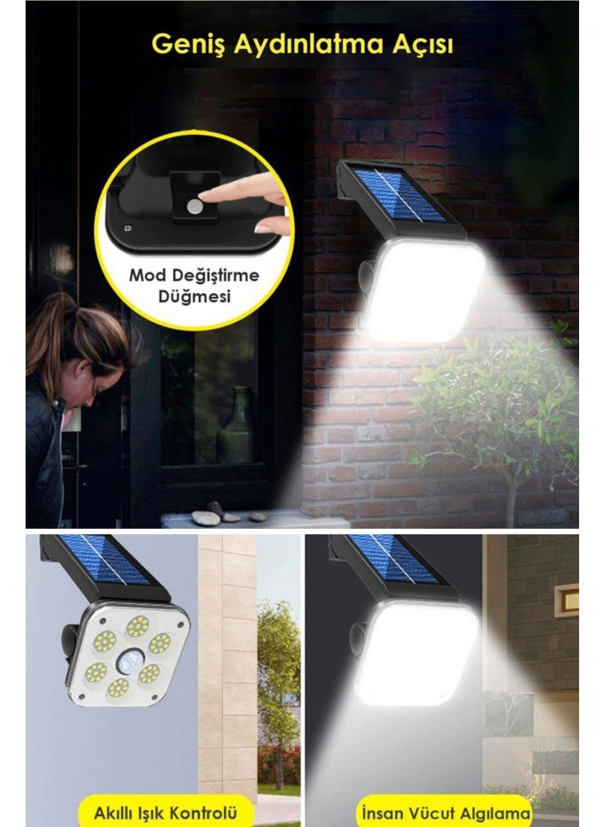 Technojet - 54 Cob LED Solar Garden Lighting Motion Sensor Solar Energy Lamp - Image 1
