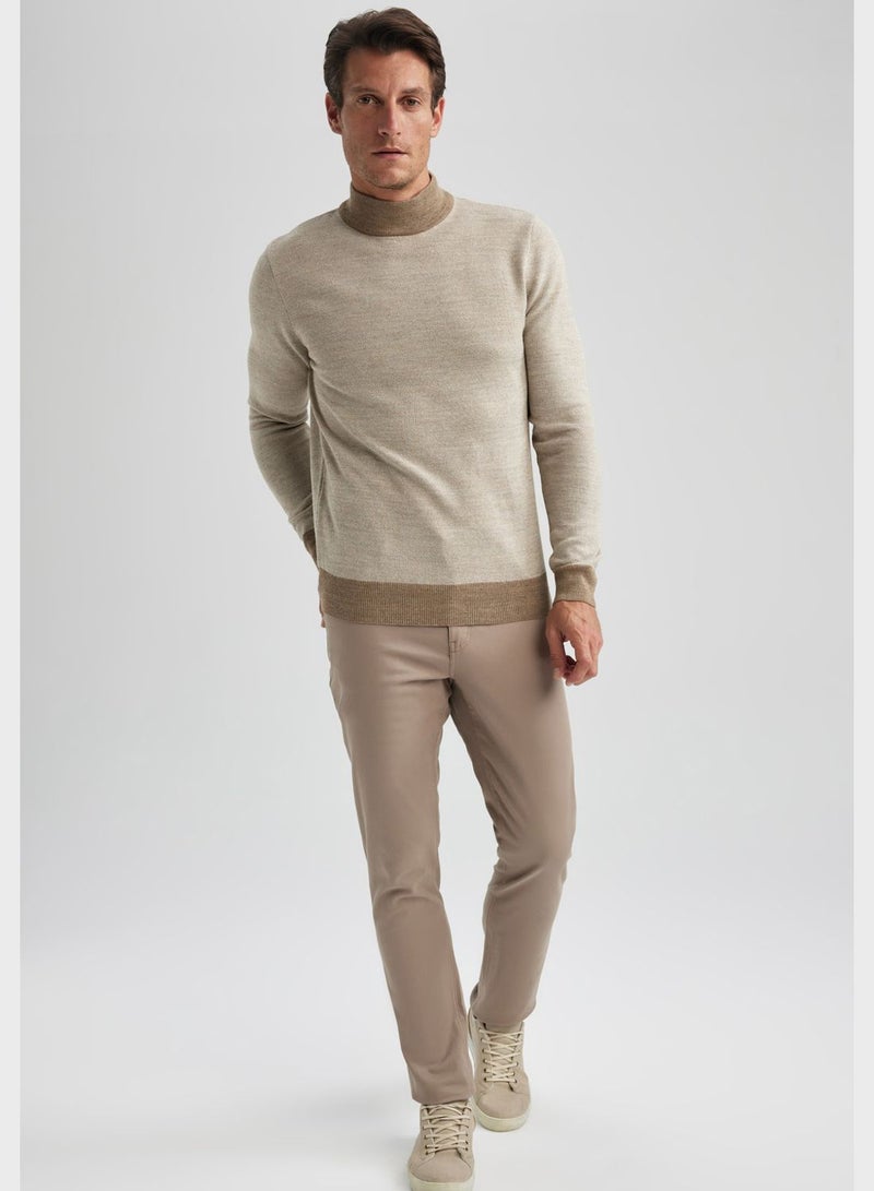 DeFacto High Neck Knitted Sweater  - Image 1