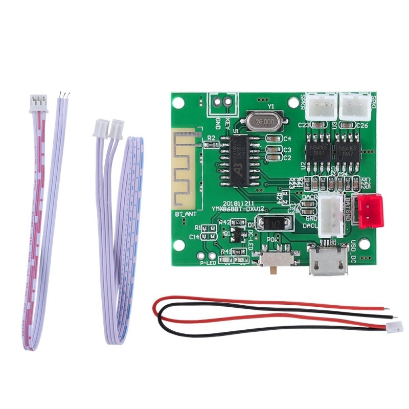 Bluetooth Amplifier Board 5.0 DC3.7V-5V 10W - Micro Wave Power Switch Control Power Amplifier Board for Hands-Free Calling - Image 1