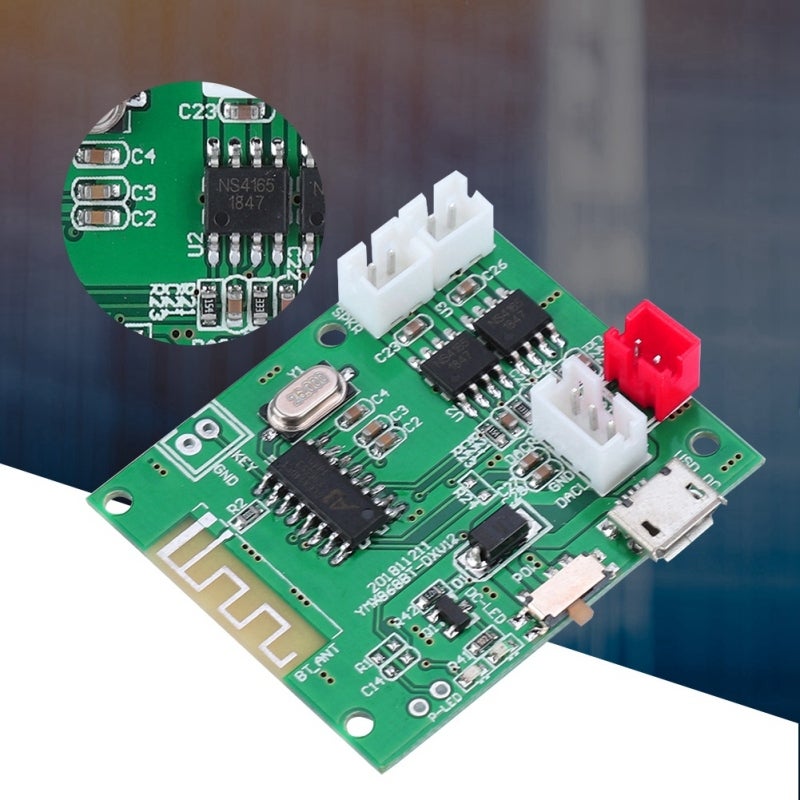 Bluetooth Amplifier Board 5.0 DC3.7V-5V 10W - Micro Wave Power Switch Control Power Amplifier Board for Hands-Free Calling - Image 5