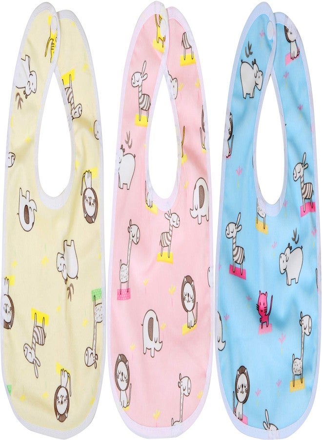 First Trend Waterproof and Quick Dry Baby Bibs Pack of 3 (Red) - Image 1