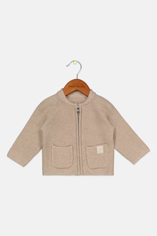 Toddlers Gil Crew Neck Textured Sweater Cardigan, Tan - pzsku/Z67457D857088CF3D0BDCZ/45/_/1726755361/d0d995e0-dfd2-490a-9e1f-c7a464253502