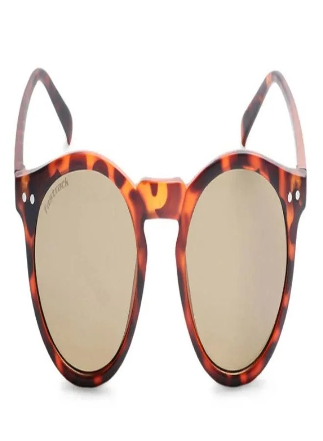 فاستراك نظارات شمسية رجالية دائرية بنية