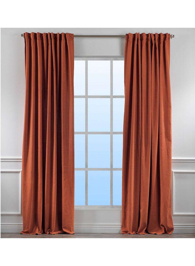 Zeenah Furniture Solid Color Home Decorative Curtains Velvet Look 2 Panels Hanging Back Tap & Rod Pocket Living Room Nursery Room Kitchen Office Windows Home Decoration - Image 1