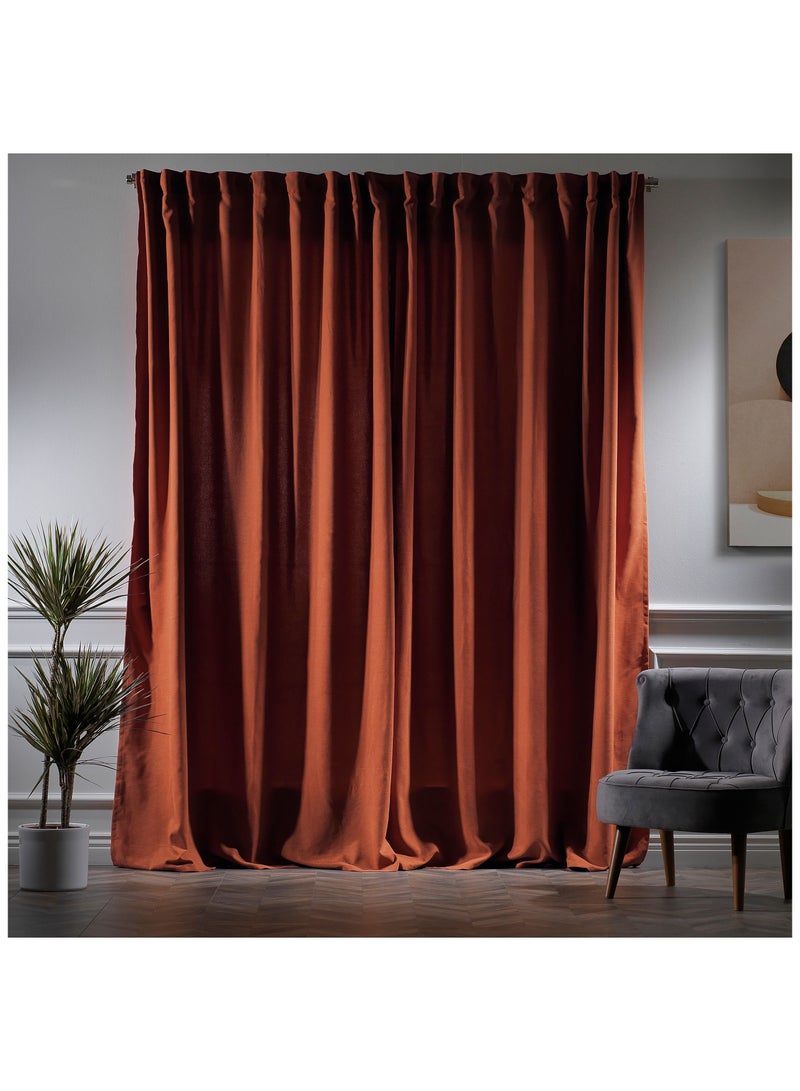 Zeenah Furniture Solid Color Home Decorative Curtains Velvet Look 2 Panels Hanging Back Tap & Rod Pocket Living Room Nursery Room Kitchen Office Windows Home Decoration - Image 2