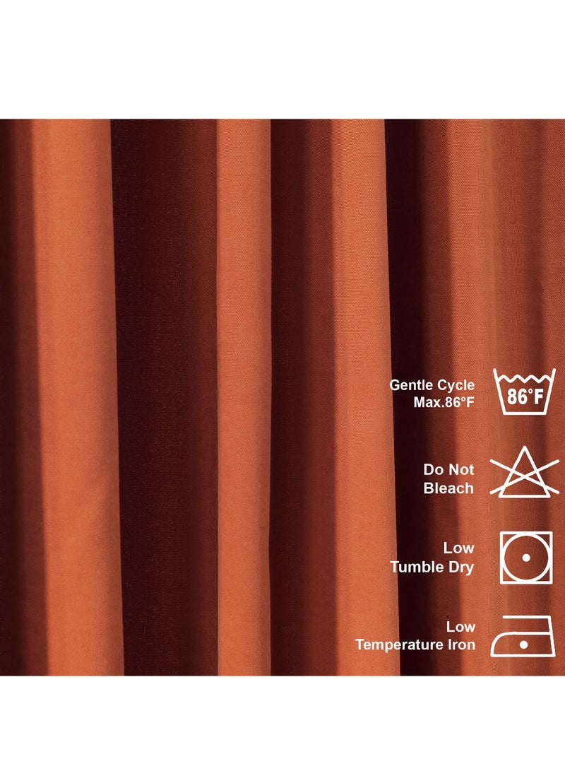 Zeenah Furniture Solid Color Home Decorative Curtains Velvet Look 2 Panels Hanging Back Tap & Rod Pocket Living Room Nursery Room Kitchen Office Windows Home Decoration - Image 4