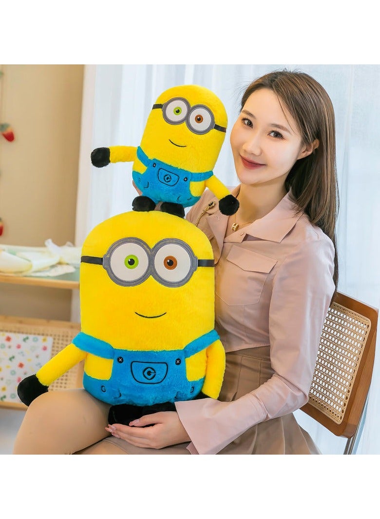 Cute Yellow Character Plush Toy Soft  Huggable Stuffed Doll with Goggles and Overalls for Kids Perfect Gift for Fans  Collectors - Image 5
