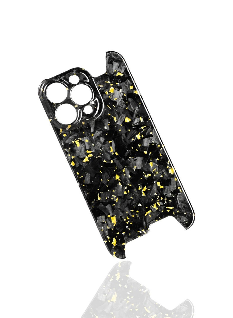 SOLARAE Real Aramid Carbon Fiber Ultra Thin Case Cover For iPhone 14 Pro Max (Gold) - Image 2