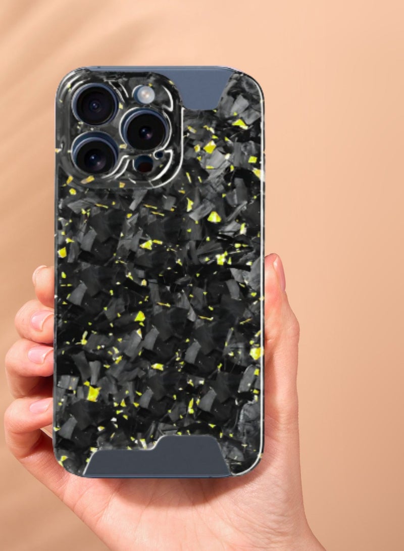 SOLARAE Real Aramid Carbon Fiber Ultra Thin Case Cover For iPhone 14 Pro Max (Gold) - Image 3