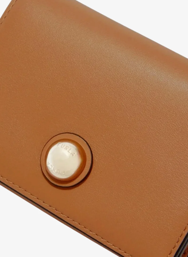 Furla Brown Sfera Compact Wallet M for Women | Best Price UAE