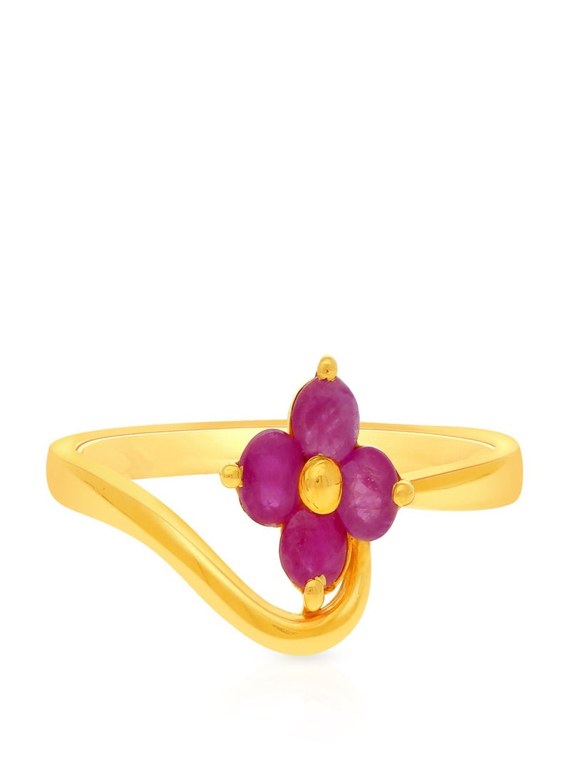 Malabar Gold and Diamonds 22 Carat 916 Purity Precia Gemstone Ring PNAFNC067RN1 for Women  - Image 2