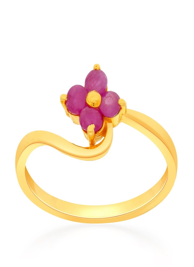 Malabar Gold and Diamonds 22 Carat 916 Purity Precia Gemstone Ring PNAFNC067RN1 for Women  - Image 1