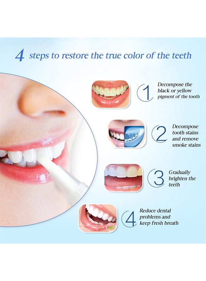 efero Teeth Whitening Pen, Cleaning Serum Remove Plaque Stains Dental Tools Whiten Teeth Oral Hygiene Tooth Whitening Pen Effective Transparent White Teeth Tooth Whitener Bleach Ph Neutral - Image 4