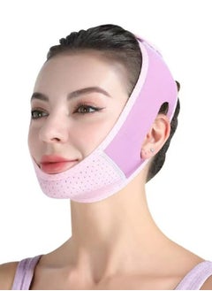 Generic Elastic Face Slimming Bandage V Line Face Shaper Women Chin Cheek Lift Up Belt Facial Anti Wrinkle Strap Face Care Tools  - Image 1