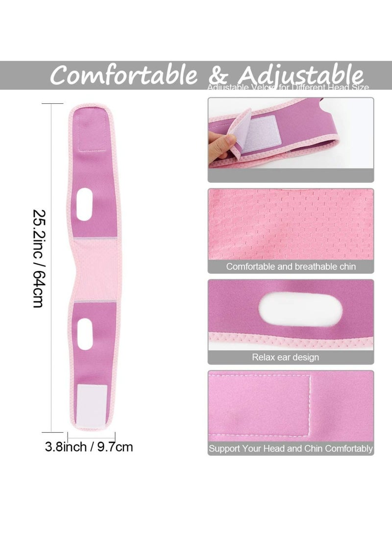 Generic Elastic Face Slimming Bandage V Line Face Shaper Women Chin Cheek Lift Up Belt Facial Anti Wrinkle Strap Face Care Tools  - Image 3