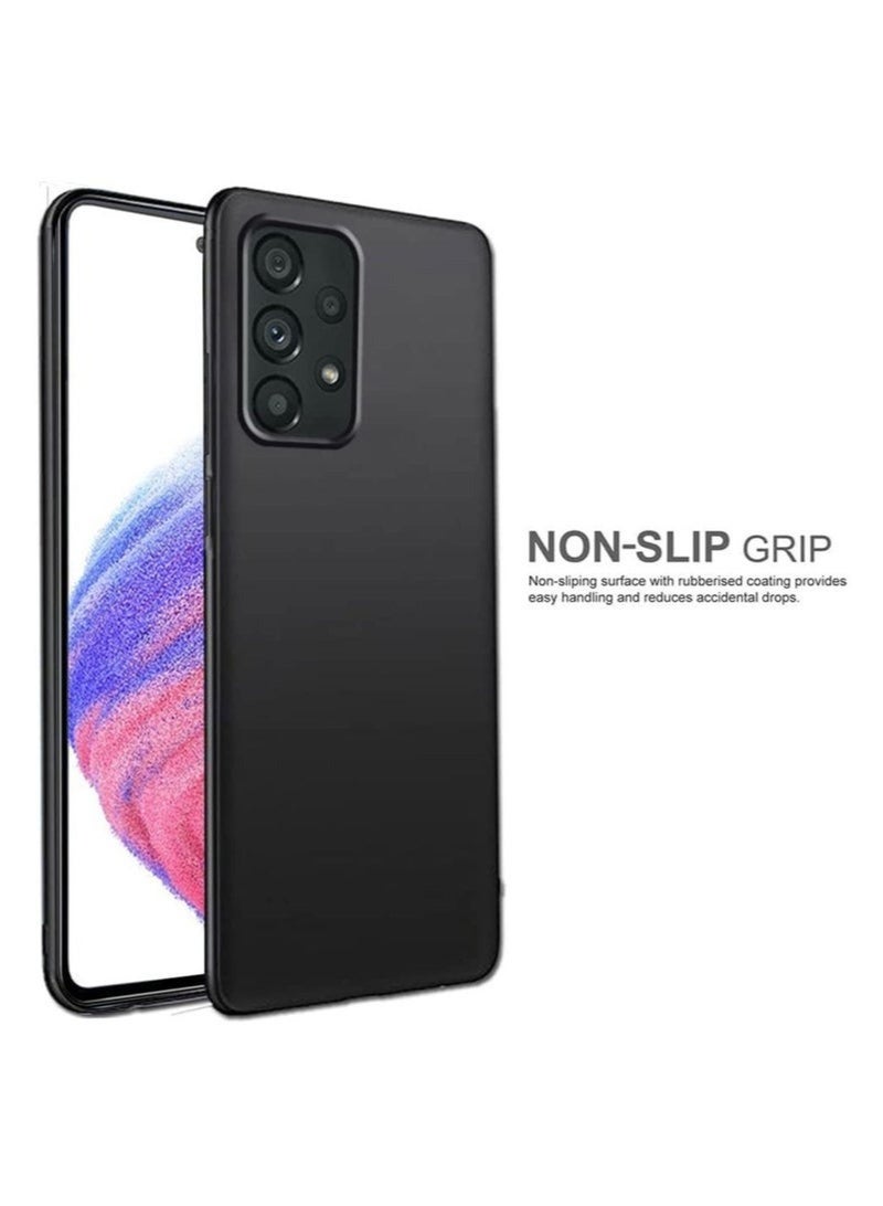 Soft TPU Back Cover Shockproof Silicone Protective Case Cover for Samsung Galaxy A53 5G Black - Image 1