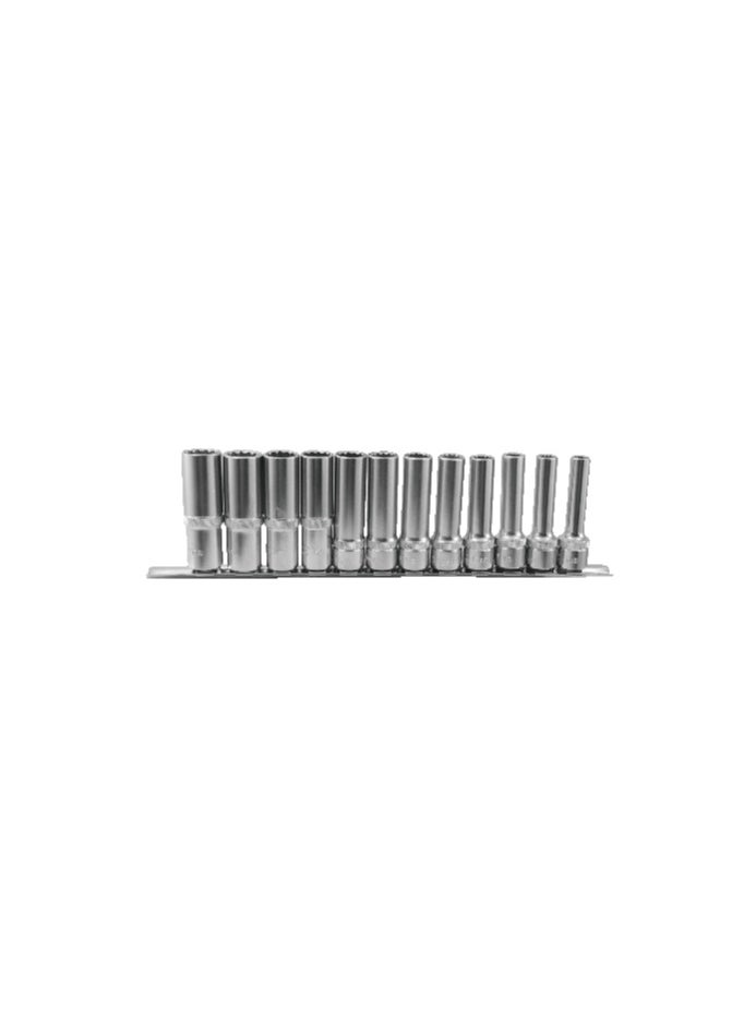 LICOTA - 12 PCS 1/2" DR. 12PT FLANK DEEP SOCKET SET - Image 1