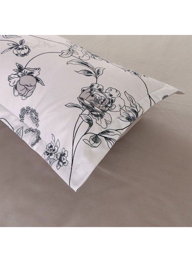 WEISDIN 3-Piece Bedding Sheet Set Polyester White 220x240cm - Image 2