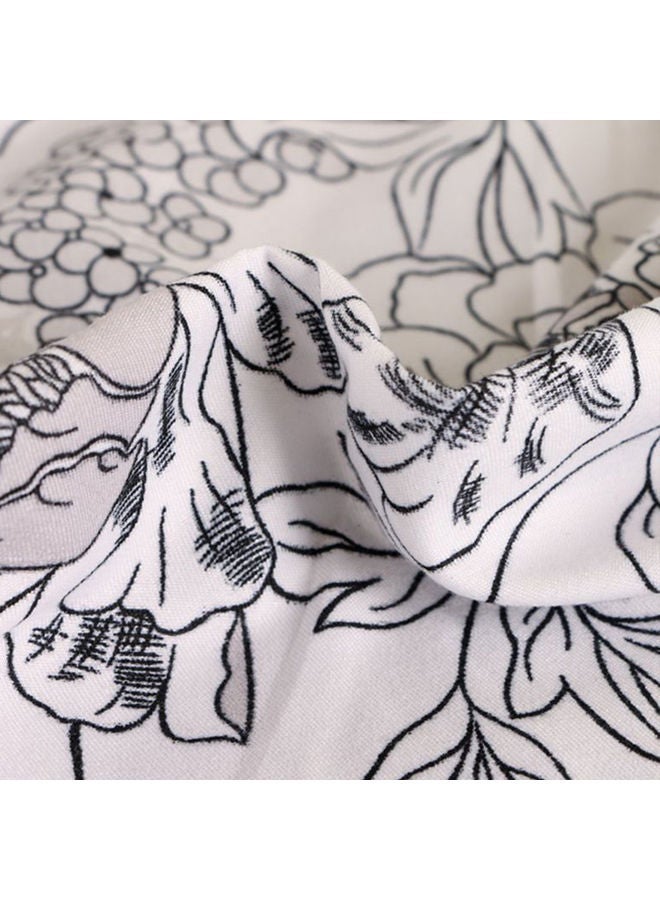 WEISDIN 3-Piece Bedding Sheet Set Polyester White 220x240cm - Image 3