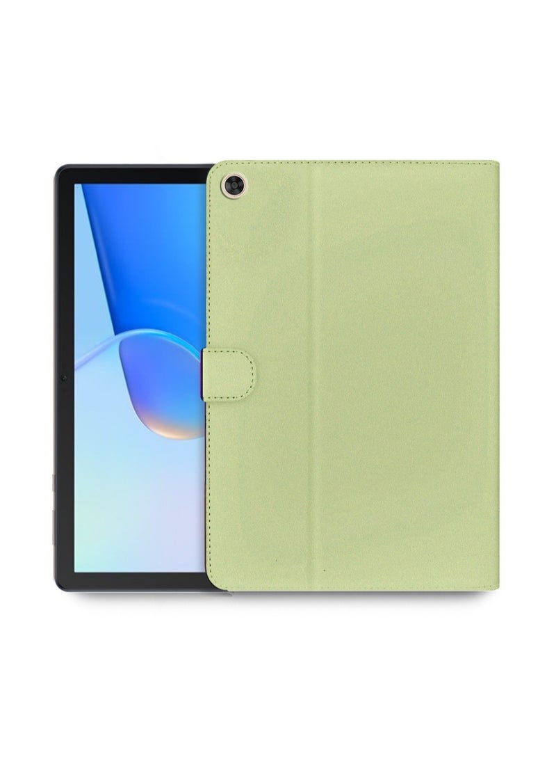 اوميكر جراب فليب ذكي من الجلد عالي الجودة مع حامل مغناطيسي لهاتف Huawei MatePad SE 2022 10.4 بوصة أخضر نعناعي - Image 1