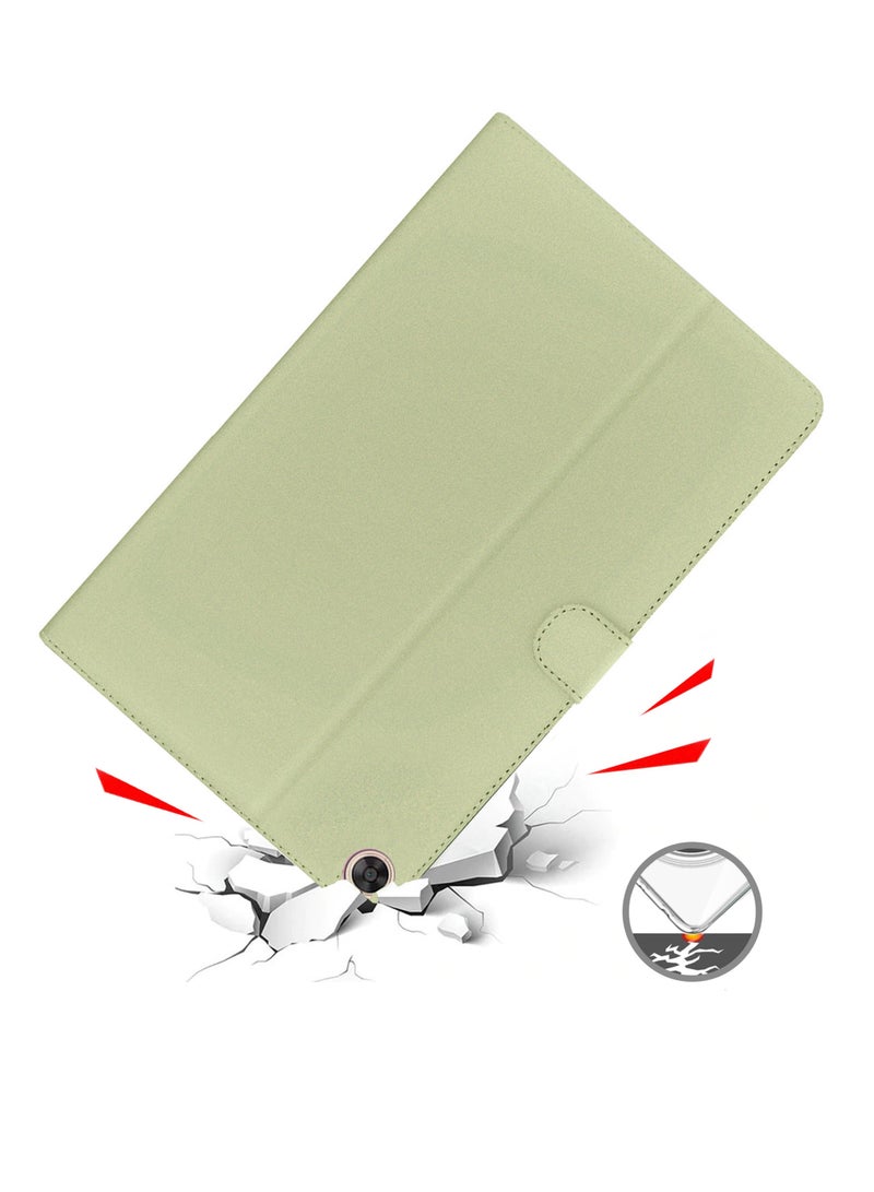 اوميكر جراب فليب ذكي من الجلد عالي الجودة مع حامل مغناطيسي لهاتف Huawei MatePad SE 2022 10.4 بوصة أخضر نعناعي - Image 5