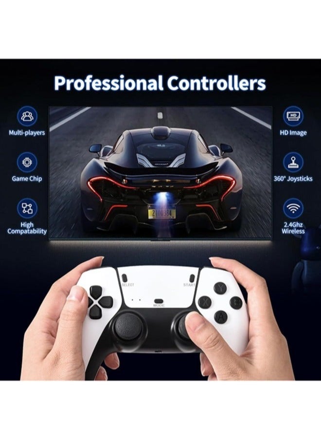 Raxoom Wireless Retro Game Console Nostalgia Plug and Play Video Game Console 4k,20+ Emulators Console,64GB Built in 20000+ Video Games 2.4G Wireless Controllers  - Image 5