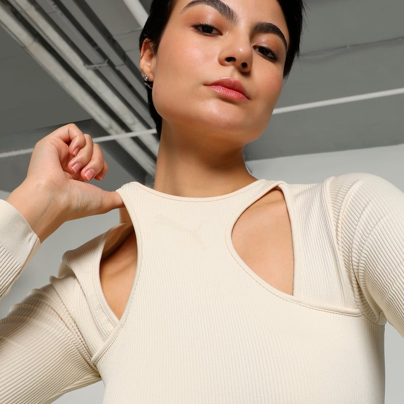 بوما تيشرت بأكمام طويلة للنساء DARE TO MUTED MOTION - Image 3