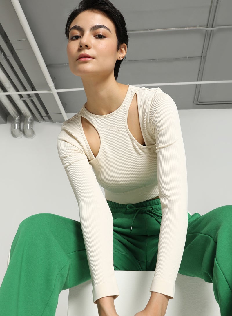 بوما تيشرت بأكمام طويلة للنساء DARE TO MUTED MOTION - Image 1