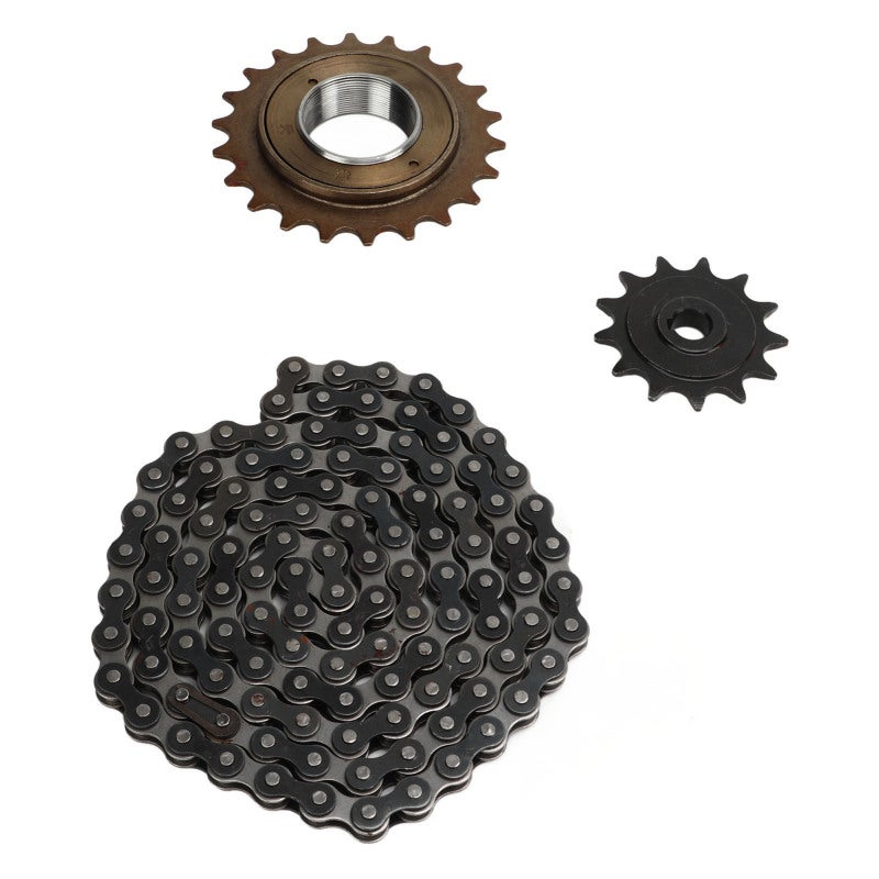 FLYING PIGEON 410 Chain Sprocket Set 114 Link 22T 13T Steel - Forging Process Rust Proof Motorcycle Chain Kit - Heavy Duty for DIY Scooter Modification - Image 5