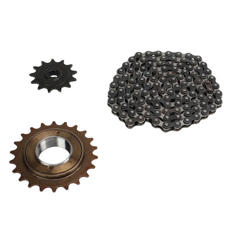 FLYING PIGEON 410 Chain Sprocket Set 114 Link 22T 13T Steel - Forging Process Rust Proof Motorcycle Chain Kit - Heavy Duty for DIY Scooter Modification - Image 2