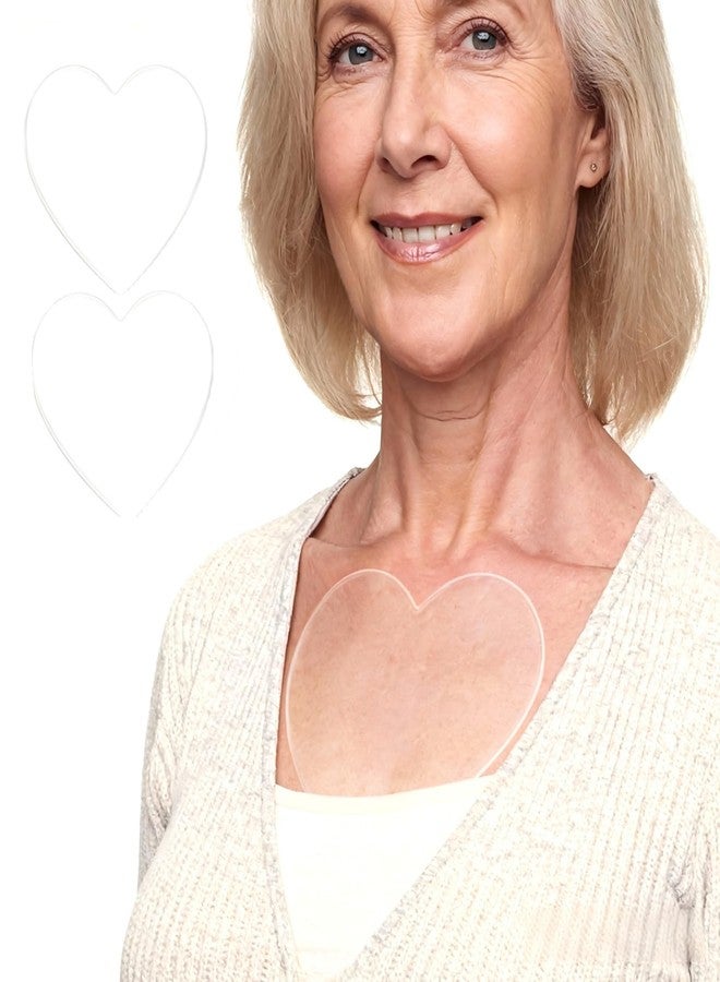 Rhostry Anti-Wrinkle Silicone Chest Patches 2PCS, Reusable Chest Pads for Side Sleeping Lines, Overnight Neck & Décolleté Care, Self-Care Beauty Essential, Valentine’s Day Gift for Her - Image 1
