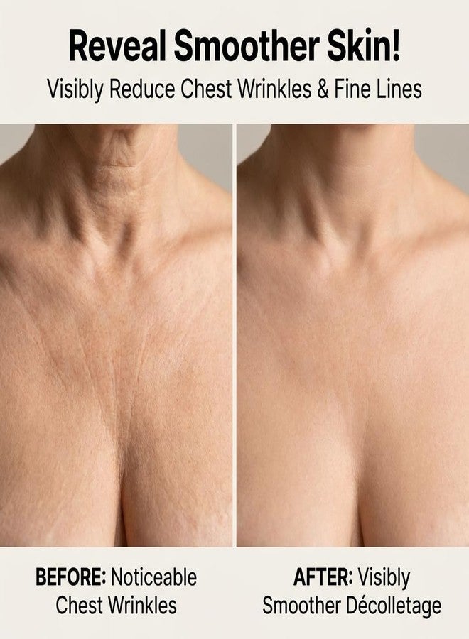 Rhostry Anti-Wrinkle Silicone Chest Patches 2PCS, Reusable Chest Pads for Side Sleeping Lines, Overnight Neck & Décolleté Care, Self-Care Beauty Essential, Valentine’s Day Gift for Her - Image 4