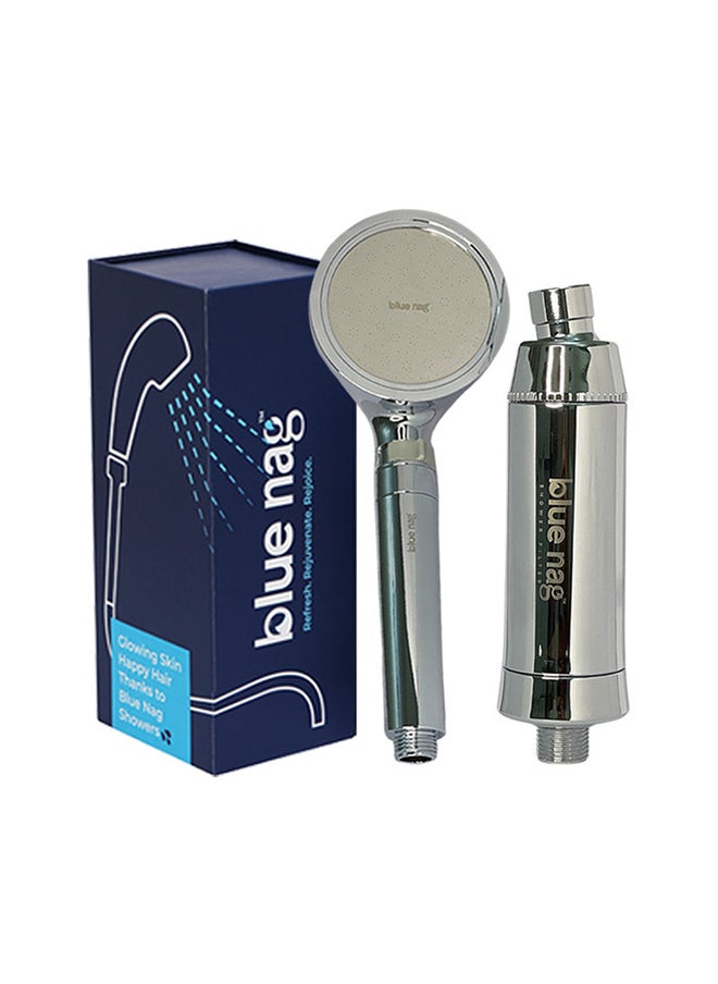 Blue Ultra Shower Filter Combo | Ultimate Water Purification Solution | Multi-Stage Filtration | Achieve Maximum Hair and Skin Health | 