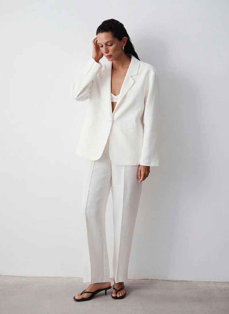 مافي Solid Regular Fit Pants