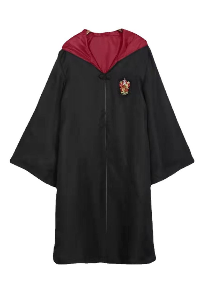Compatible for 6 Piece Harry Potter COS Performing Set Harry Potter Gryffindor Deluxe Robe Childs Costume with Wand Tie Scarf Fans Cosplay Gifts Accessory  - Image 3