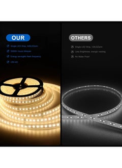 Vparty LED Bathroom Mirror with Backlit & Front Lights, Anti-Fog Makeup Mirror, 3 Color Temperature Dimmable Vanity Mirror, Waterproof, Memory Function, Horizontal/Vertical Mount, Adjustable Brightness, Stylish Wall-Mounted Energy-Efficient LED Mirror for Bathroom (100 x 60 cm)  - Image 5