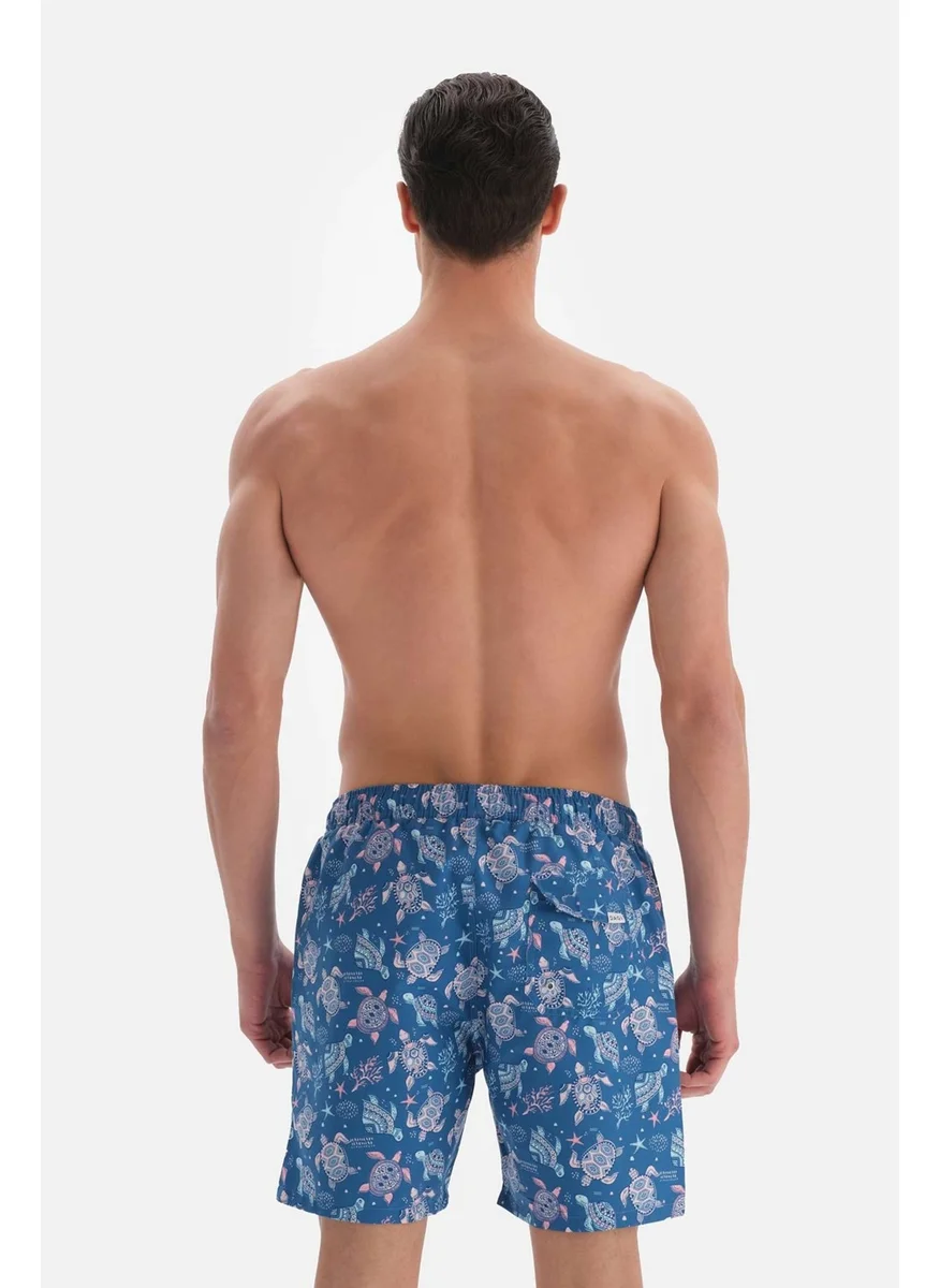 dagi Mountain Turquoise Caretta Des. Medium Shorts