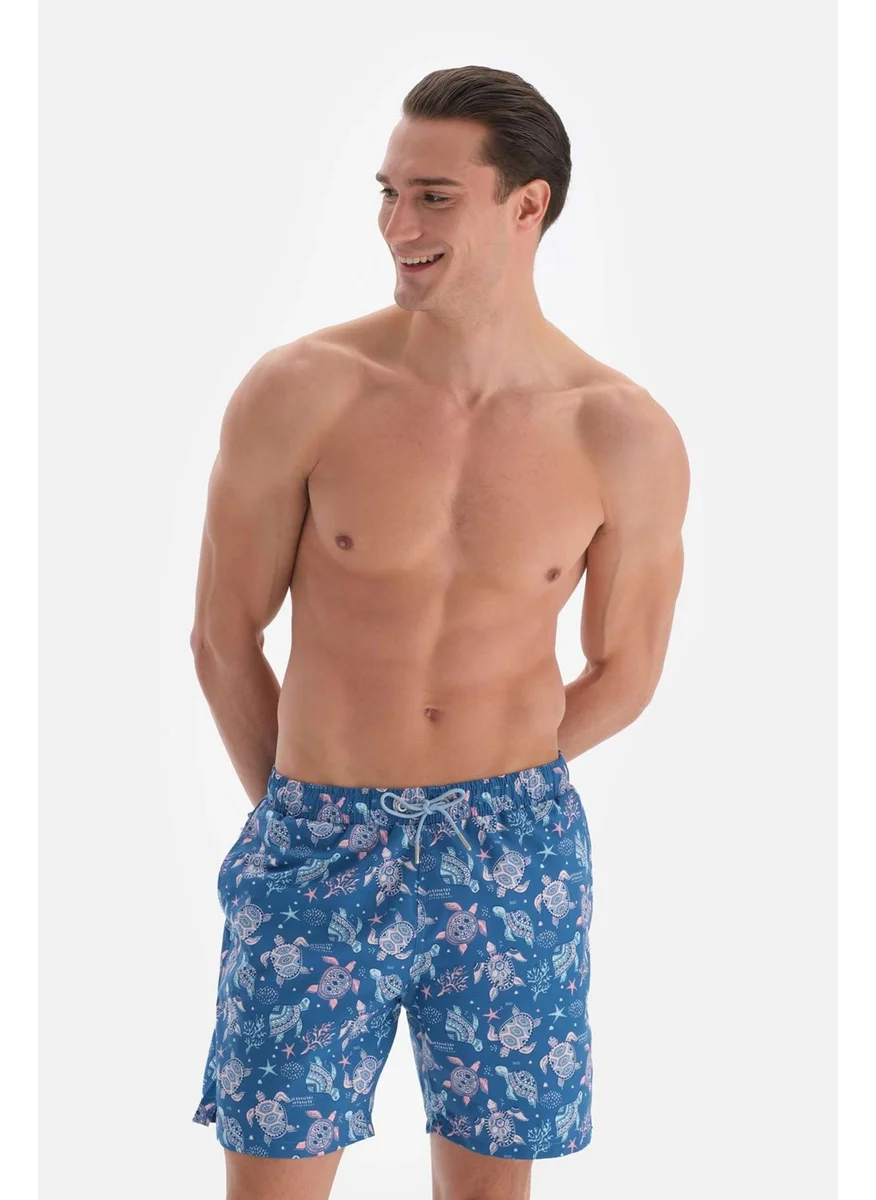 dagi Mountain Turquoise Caretta Des. Medium Shorts