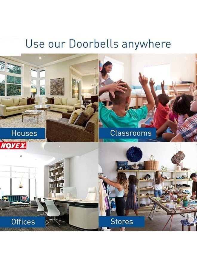 Biella 6-In-1 Wireless Door Calling Bell System With Smart Push Buttons - Image 3