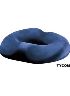 Memory Foam Donut Pillow Tailbone Pain Relief, Memory Foam Seat Cushion for Office Chair, Wheelchair Office Chair Cushion for Back Cushion (Blue)