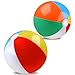 REGUICORP 2 Pack Beach Balls 20 Inch Beach Balls Rainbow Color Pool Toys Pool Balls for Swimming Pool Beach Toys Inflatable Ball for Summer Parties and Water Games - Image 3