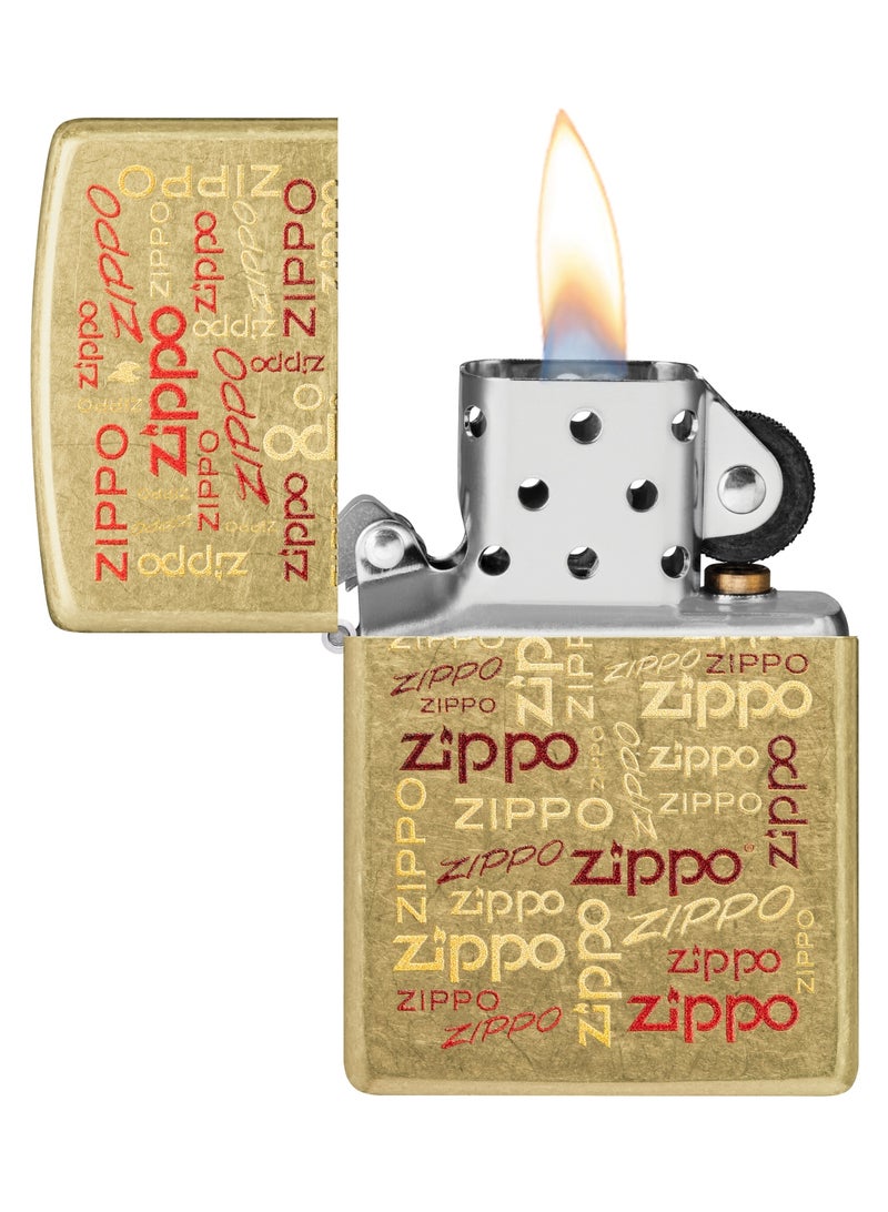 Zippo 48703 48267 Zippo Logos Design Windproof Lighter - Image 3