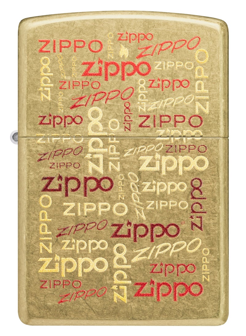 Zippo 48703 48267 Zippo Logos Design Windproof Lighter - Image 2