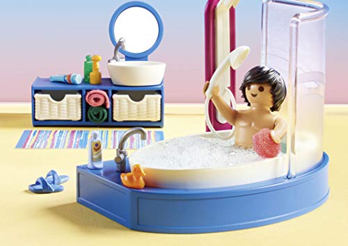 Playmobil مجموعة أثاث حمام بلايموبيل مع حوض الاستحمام - Image 4