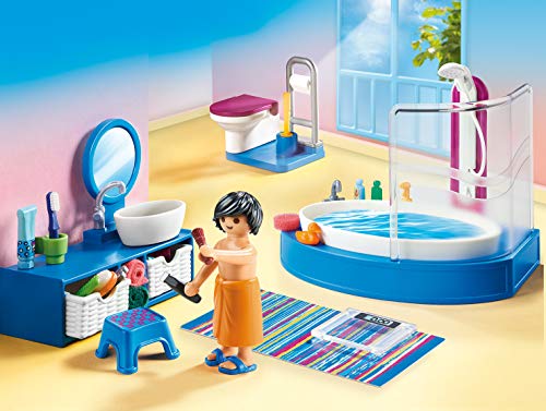 Playmobil مجموعة أثاث حمام بلايموبيل مع حوض الاستحمام - Image 2