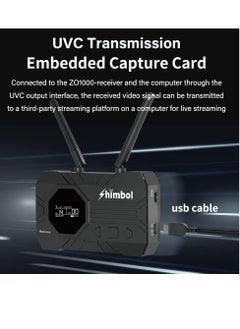 SHIMBOL SHIMBOL ZO1000 Portable Full HD Wireless Video Transmission System 1000FT UVC Livestreaming Group Mode Monitor  - Image 3