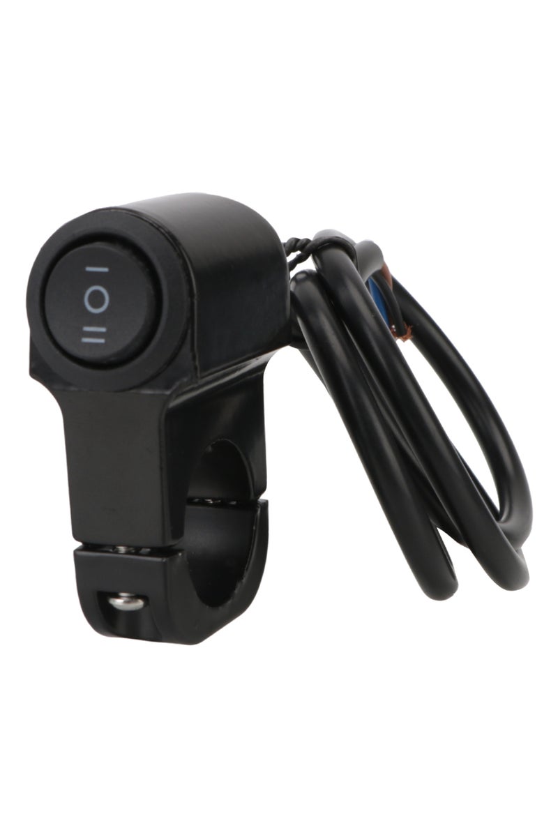 مفتاح تشغيل مصباح أمامي أسود للدراجات النارية 12 فولت، زر تشغيل مصباح الضباب، مصباح كشاف، مصباح ضباب، دراجة نارية كلاسيكية، دراجة ترابية