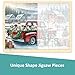 MoinKidz Christmas Puzzles for Kids Ages 35 24 Piece Puzzle for 3 Year Old Red Truck with Puppies Christmas Dogs Wooden Jigsaw Puzzles with Tray - Image 4
